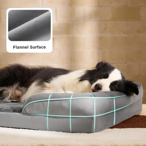 Miniatura 6 de Bedsure Cama ortopédica XL para perros extragrandes, cama lavable para perros y gatos, impermeable, cómodo sofá para perros con funda extraíble