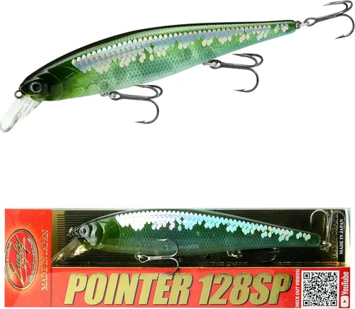 Miniatura 23 de LUCKY CRAFT Pointer 128SP, Señuelo de Pesca de Lubina de Lago de Agua Dulce, Jerkbait, Suspendido, Aparejos de Pesca, Accesorios de Pesca, Equipo
