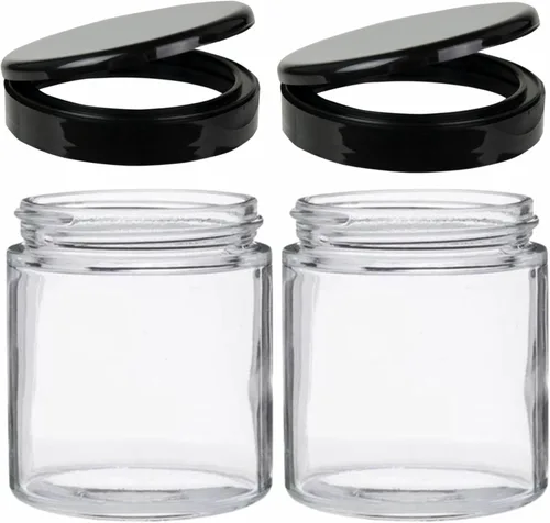 Miniatura 14 de JARMING COLLECTIONS Tarro de almacenamiento de vidrio de boca extra ancha de 32 onzas con tapa de plástico sin BPA – Tarro Mason hermético