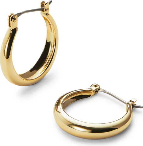 Miniatura 102 de Aretes de aro gruesos de oro para mujer, chapados en oro de 14 quilates, aretes de aro triple, hipoalergénicos, a la moda, aretes de aro gruesos