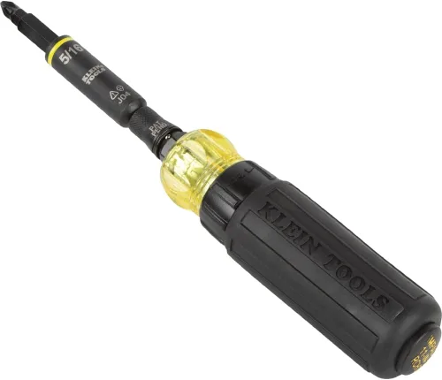 Miniatura 10 de Klein Tools 32500HDRT KNECT - Destornillador de trinquete, destornillador multibroca/destornillador de tuerca, herramienta 11 en 1 con clasificación