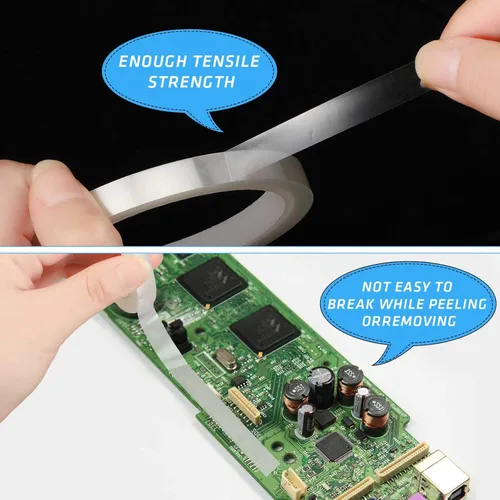 Miniatura 5 de Zonon Cinta térmica transparente de 108 pies para sublimación y transferencia de calor, resistente a altas temperaturas, ideal para placas
