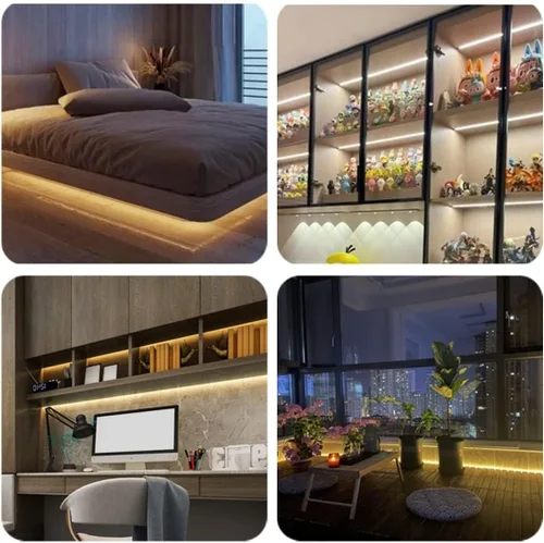 Miniatura 7 de M.best Tira de luces LED USB de 6.56 pies, impermeable, flexible, luces de cinta de neón con interruptor para dormitorio interior y exterior
