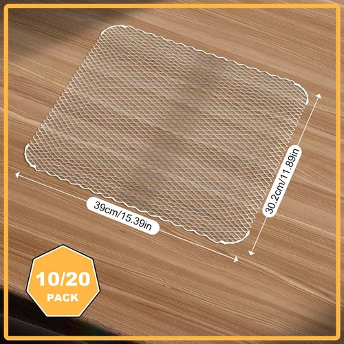 Miniatura 2 de Juego de 10 cubiertas de parrilla desechables de 16 x 12 pulgadas, alfombrillas de aluminio antiadherentes para parrillas al aire libre, fáciles