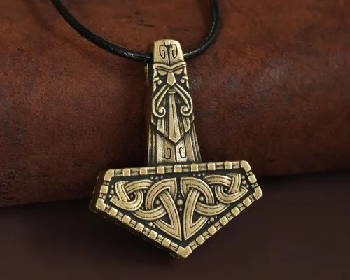 Miniatura 98 de Baldur Jewelry - Collar de martillo Thors Mjölnir - Colgante de martillo de Thor nórdico vikingo joyería vikingo - Collar Thor - Regalos Thor