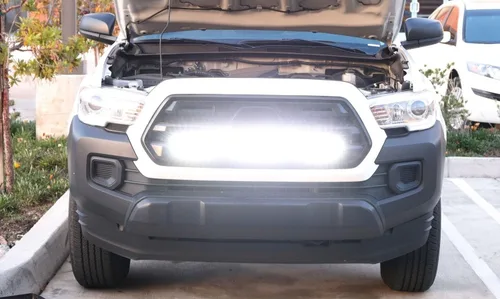 Miniatura 4 de iJDMTOY 30 pulgadas 180 W barra de luces LED de alta potencia, doble fila, con parrilla delantera por detrás, soporte de montaje y relé/interruptor