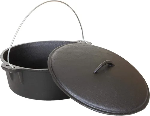 Miniatura 2 de Cajun Classic Horno holandés de hierro fundido sazonado de 12 cuartos de galón - GL10489S