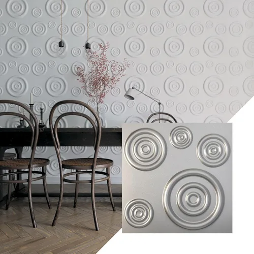 Miniatura 12 de Ekena Millwork 19 5/8 pulgadas de ancho x 19 5/8 pulgadas de alto Reece EnduraWall Panel de pared decorativo 3D, cobre envejecido