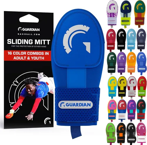 Miniatura 25 de Guante deslizante Guardian Baseball - Tallas para jóvenes y adultos - Guante deslizante para béisbol - Correa de compresión elástica
