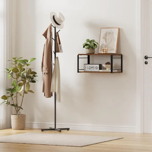 Miniatura 7 de Mesita de Noche Flotante Estante de Pared, Estante de Cabecera de Madera Mesita de Noche Montada en Pared Juego de 2, Mesa de Cabecera Flotante