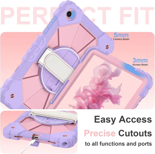 Miniatura 8 de Nitupai Funda para Samsung Galaxy Tab A11 Plus/A11+ 2025 de 11 pulgadas, Galaxy Tab A9+ 2023, funda resistente para tableta Samsung A11+ con soporte