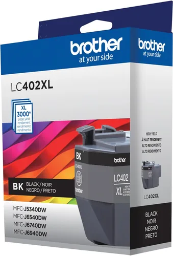 Miniatura 4 de Brother Cartucho de tinta negro de alto rendimiento LC402XLBK genuino