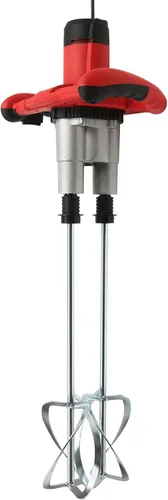 Miniatura 5 de Mezclador de hormigón portátil de 1500 W, mezclador de mortero de cemento de mano, ajustable, 6 velocidades, mortero de lechada de yeso de pintura