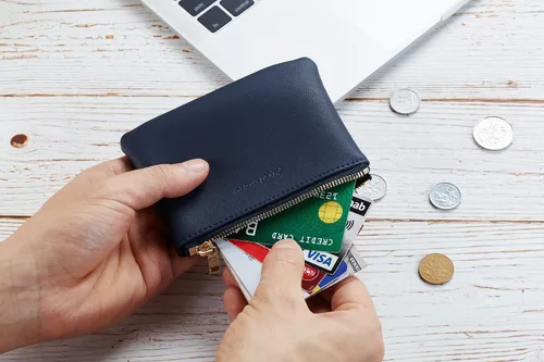 Miniatura 4 de Chelmon - Monedero de piel auténtica con zíper para hombre y mujer