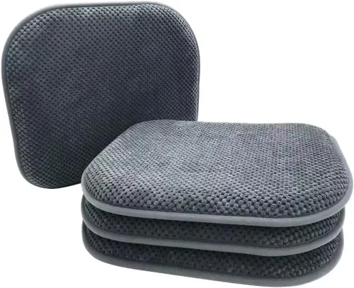 Miniatura 20 de Cojines de asiento de espuma marrón para sillas de cocina, almohadillas para sillas de comedor, paquete de 6 cojines antideslizantes para asientos