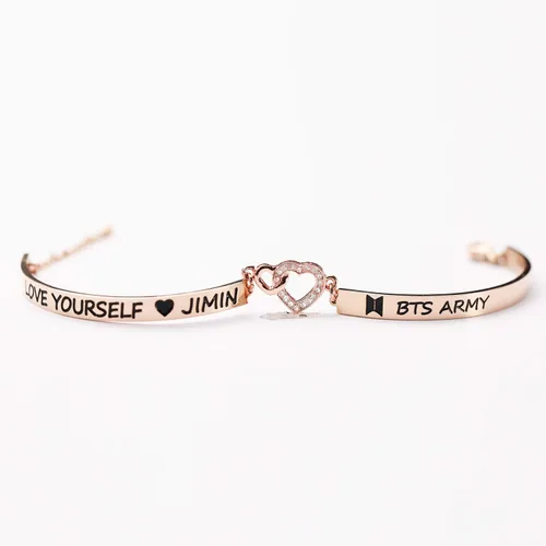 Miniatura 5 de G-Ahora Kpop BT Bangtan Boys Bracelet to Love Yourself Army Never Mind Charm Bracelet Inspirational Gift BT Lover Fans Jewelry Gift for BT Fans Girl
