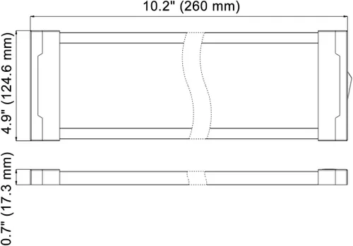 Miniatura 2 de Raycharm Lámpara de luz interior LED para RV, camioneta y gabinete de 10.2" x 4.9", montaje en superficie, haz difuso uniforme de color blanco frío
