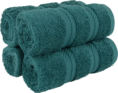 Miniatura 113 de American Soft Linen - Juego de 4 toallas, 100% de algodón turco, 27 x 54 pulgadas, tamaño extragrande, toallas para la ducha, color amarillo