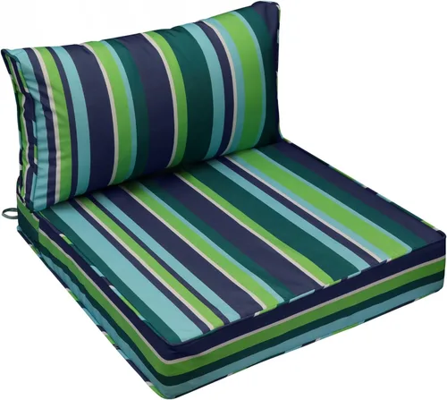 Miniatura 34 de AAAAAcessories Cojines de asiento para exteriores, resistentes a la decoloración, cojines de repuesto impermeables para muebles de patio, 21 x 21 x