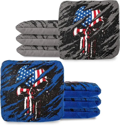 Miniatura 10 de Play Platoon Tournament Series Bolsas de Cornhole - Bolsas de Estilo Profesional de Doble Cara con Lado Resbaladizo y Pegajoso - Juego de 8