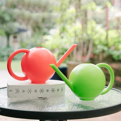 Miniatura 2 de Regadera para plantas de interior de 1.5 L, redonda con aspersor pequeño, hervidor de agua, hervidor de flores para el hogar, pequeña jardinería