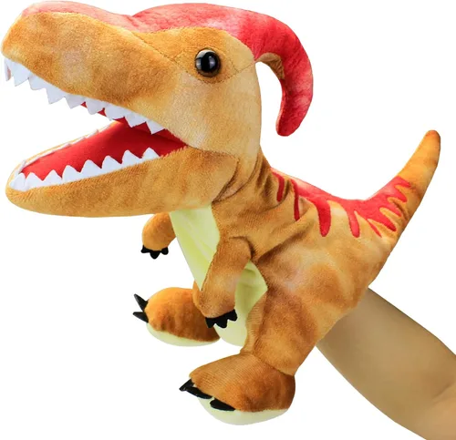 Miniatura 10 de Marionetas de mano, marionetas para niños, marionetas de dinosaurio, juguetes de dinosaurio, marioneta de dinosaurio de peluche, marioneta de mano