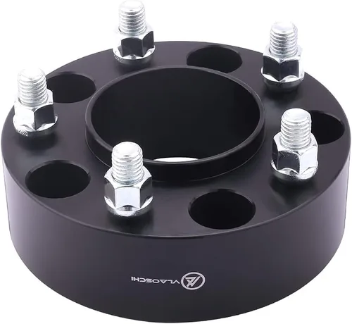 Miniatura 6 de Espaciadores de rueda centrados en el cubo forjados negros 5x115 de 2 pulgadas con pernos 14x1.5 de 71.5mm de diámetro de orificio del cubo