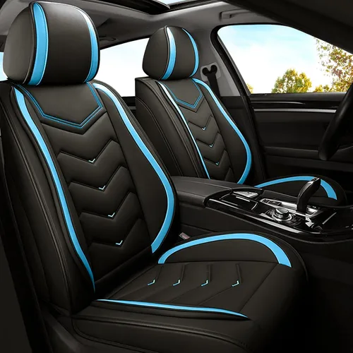 Miniatura 17 de ADERN Fundas de asiento de automóvil para Nissan Altima 2001-2026, funda de asiento de automóvil de piel de napa premium, elegantes fundas de Beige