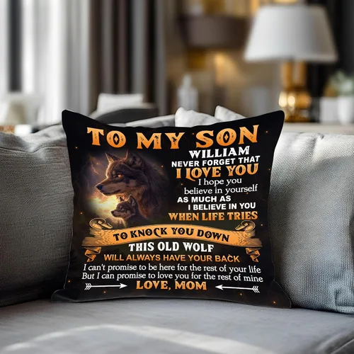 Miniatura 5 de Hyturtle Almohada personalizada para mi hijo – Regalos de mamá a hijo adulto – Regalos inspiradores en cumpleaños – Regalos de graduación