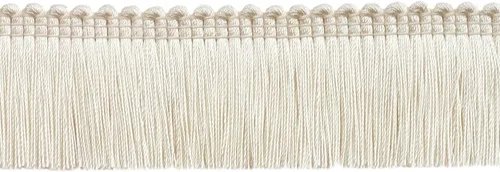 Miniatura 5 de 1 1/2 pulgadas de largo (1.4 in) colección Basic Solid Brocha brillante con flecos (0150SB), Bistro Beige Multicolor #PR02