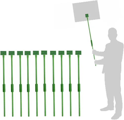 Letreros ligeros para patio, estacas de protesta, postes de eslogan de desfiles, letreros de advertencia con asa para grandes ceremonias, venta,