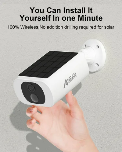 Miniatura 8 de ANRAN Cámara de seguridad solar de 5 MP para exteriores, cámara inalámbrica WiFi alimentada por batería para vigilancia del hogar con panel solar
