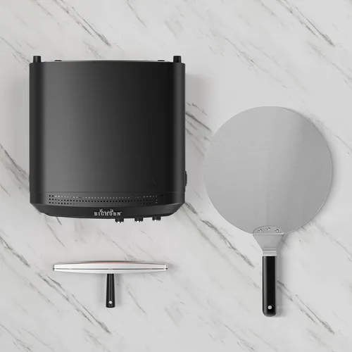 Miniatura 8 de BIG HORN Horno de pizza para interiores, horno eléctrico de pizza de 14 pulgadas con 6 modos, calienta hasta 850 °F, cocina de pizza de diseño