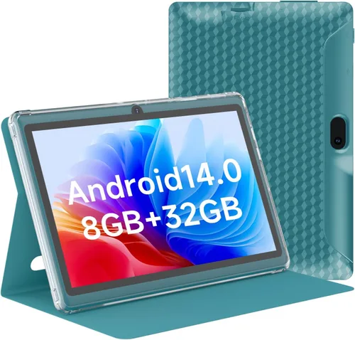 Miniatura 8 de HOTTABLET Tablet Android 14.0 de 7 pulgadas con funda protectora, 8 GB (4+4 GB expandir) RAM+ 32 GB ROM, pantalla IPS, cámara dual, Bluetooth 5.0