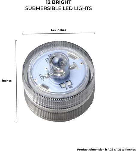 Miniatura 2 de LumaBase 68512 Luces LED sumergibles a pilas, color rosa