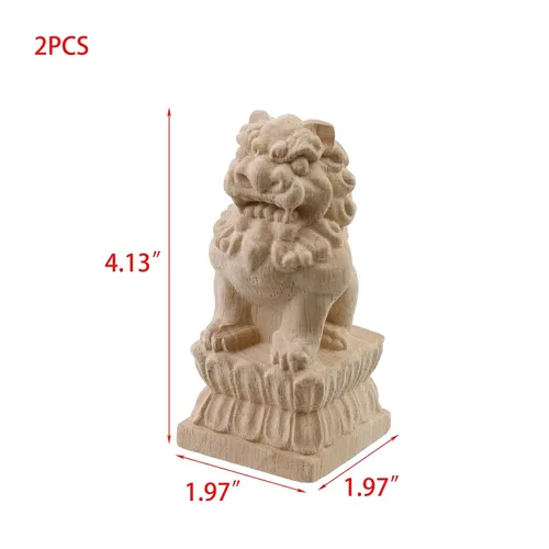 Miniatura 2 de Woogim 2 soportes de madera tradicionales de madera para estantes decorativos para el hogar, techo, esquina, decoración de esquina de 1.97 pulgadas