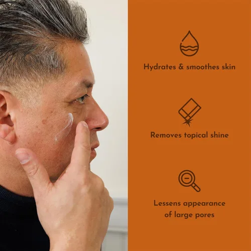 Miniatura 3 de Mænaji - Eliminador de brillo líquido en polvo Polvo antibrillo para hombres Eliminador de aceite facial Suaviza líneas finas y arrugas
