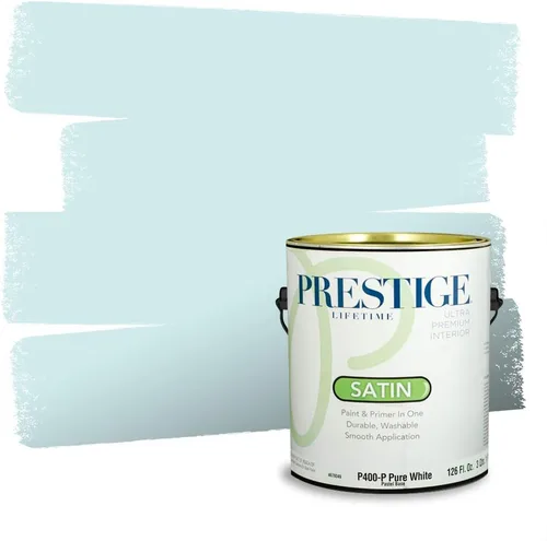 Miniatura 558 de Pintura Exterior + imprimación PRESTIGE, todo-en-uno, 1 galón, acabado mate, color comparable al Valspar* Royal Gray* VS151-Gris real