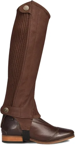 Miniatura 4 de Ovation Unisex Kids' Amara Ribbed Half Chaps - Durable Synthetic Leather Equestrian Riding Chaps w/Zipper & Snap Closures