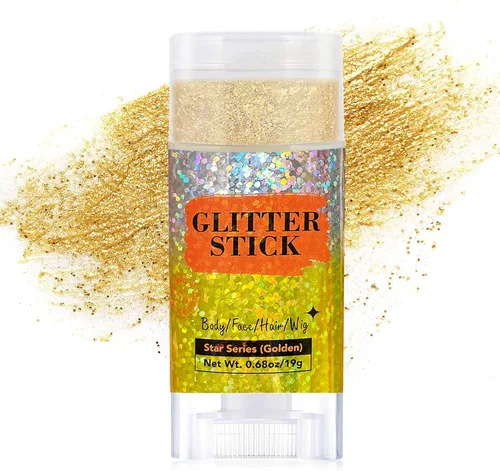 Miniatura 9 de MEICOLY Barra de purpurina corporal de Mardi Gras, barra de purpurina para el cabello para mujeres y niños, accesorios de atuendo de Mardi Gras