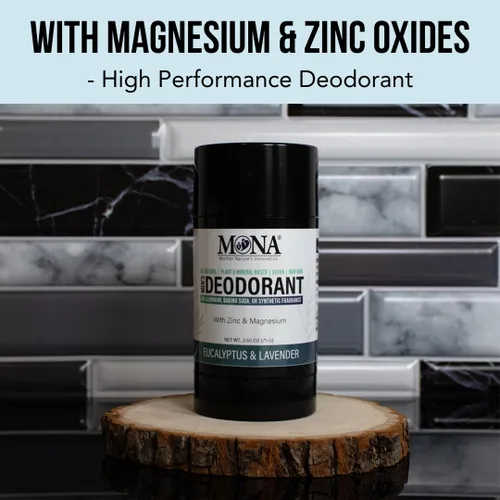 Miniatura 5 de MONA Brands - Desodorante natural para hombres sin aluminio, desodorante de magnesio hipoalergénico para pieles sensibles, absorbe el sudor,