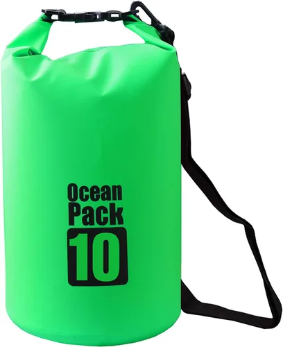 Miniatura 52 de 2L/3L/5L/10L/15L/20L/30L 500D Lona resistente PVC impermeable bolsa seca saco para kayak/canoa/pesca/rafting/natación/campamento/snowboard Rosado