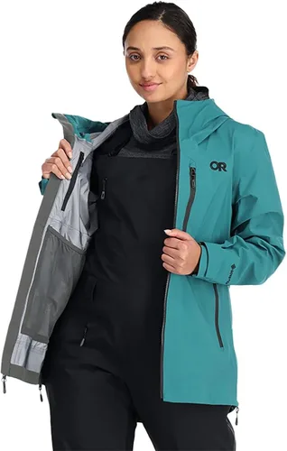 Miniatura 5 de Outdoor Research Chaqueta Hemispheres II para mujer, chaqueta de esquí transpirable GORE-TEX
