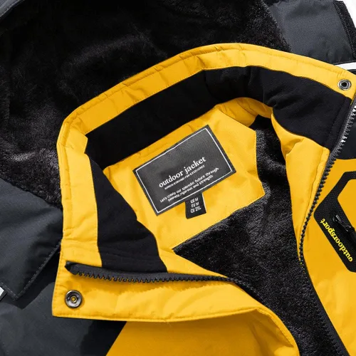 Miniatura 3 de MAGCOMSEN - Chaqueta de invierno para hombre, impermeable, abrigada, con forro polar y múltiples bolsillos