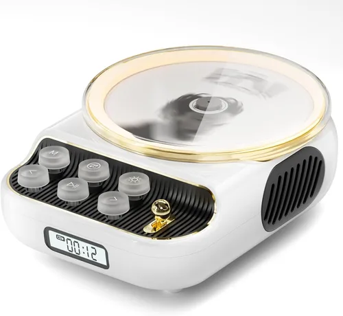 Reproductores de CD portátiles retro con altavoces Bluetooth, radio FM, luz nocturna, pantalla LCD, batería de 4000 mAh, radio vintage incorporada
