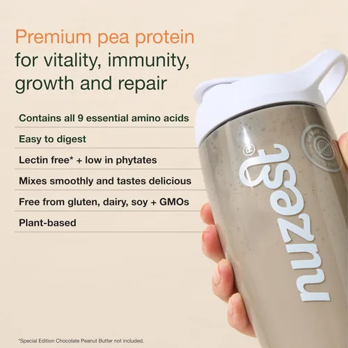 Miniatura 2 de Nuzest - Polvo de proteína de guisante - Proteína limpia y magra, proteína vegana premium a base de plantas, sin lácteos, sin gluten, sin OMG