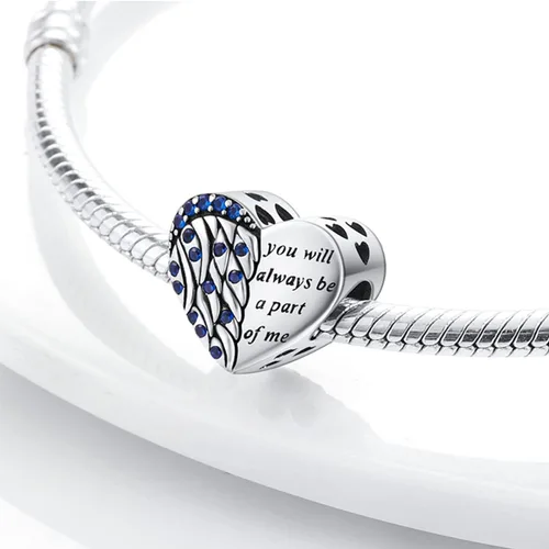 Miniatura 2 de NARMO Dijes de plata de ley 925 con diseño de mariposa para pulseras