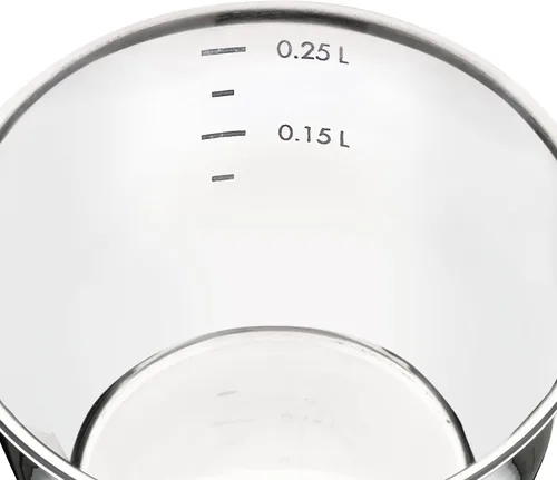 Miniatura 3 de Küchenprofi Cacerola de acero inoxidable con fondo revestido, 8 onzas, plata