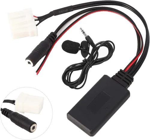 Miniatura 3 de KIMISS Adaptador de coche Bluetooth 5.0 con micrófono, para Mazda 2 3 5 6 RX8, cable de entrada auxiliar para llamadas manos libres y transmisión