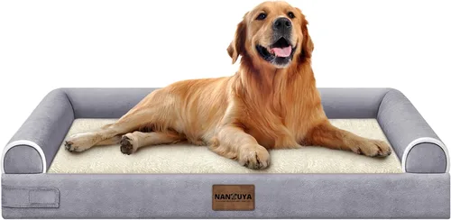 Miniatura 127 de Cama ortopédica lavable para perros medianos y grandes: cama con cojines de apoyo para perros medianos y grandes, cama impermeable de espuma tipo